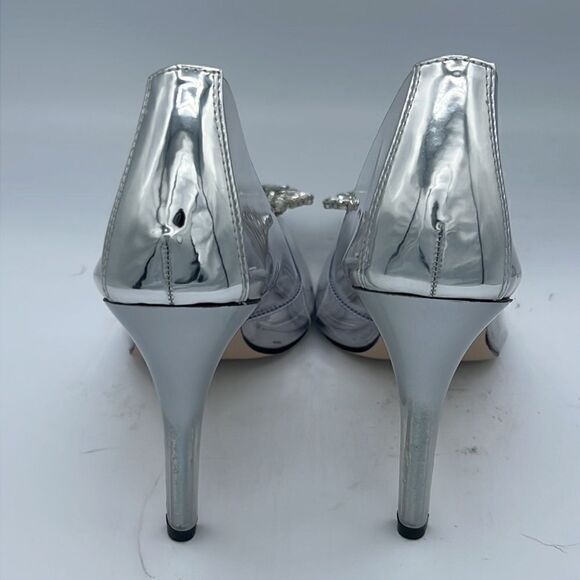 NIB CINDER-F*CKING-RELLA PUMP Clear Embellished Pumps Size 9.5 - Picture 5 of 16